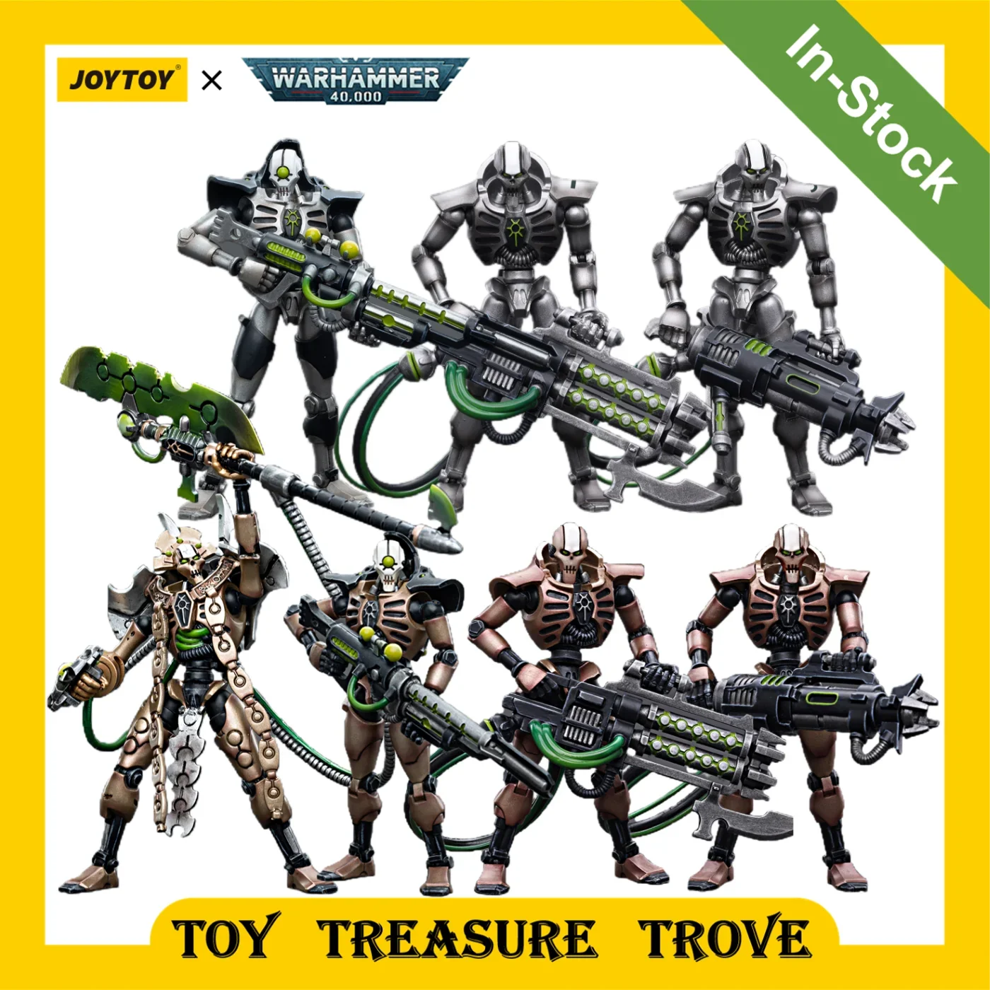 

JOYTOY Warhammer 40k 1/18 Action Figures Necrons Szarekhan Sautekh Dynasty Deathmark Anime Military Model Toy Gift House Décor