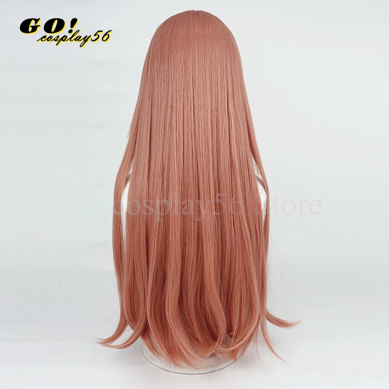 Nikke Rapi Cosplay Pruik Spel 80Cm Lang Synthetisch Haar Rechte Hittebestendige Golvende Hoofddeksels