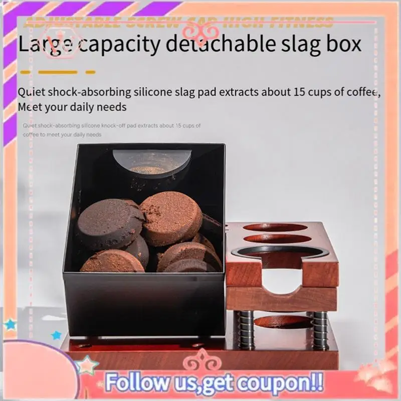 Upgraded Espresso Knock Box For 51 54 58Mm Espresso Accessories, Detachable Espresso Organizer Box,Espresso Tamping Station
