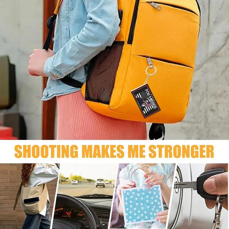 President Keychain Pendant President Campaign Pendant Patriotic Design Acrylic For Fans Coworkers For Men Women