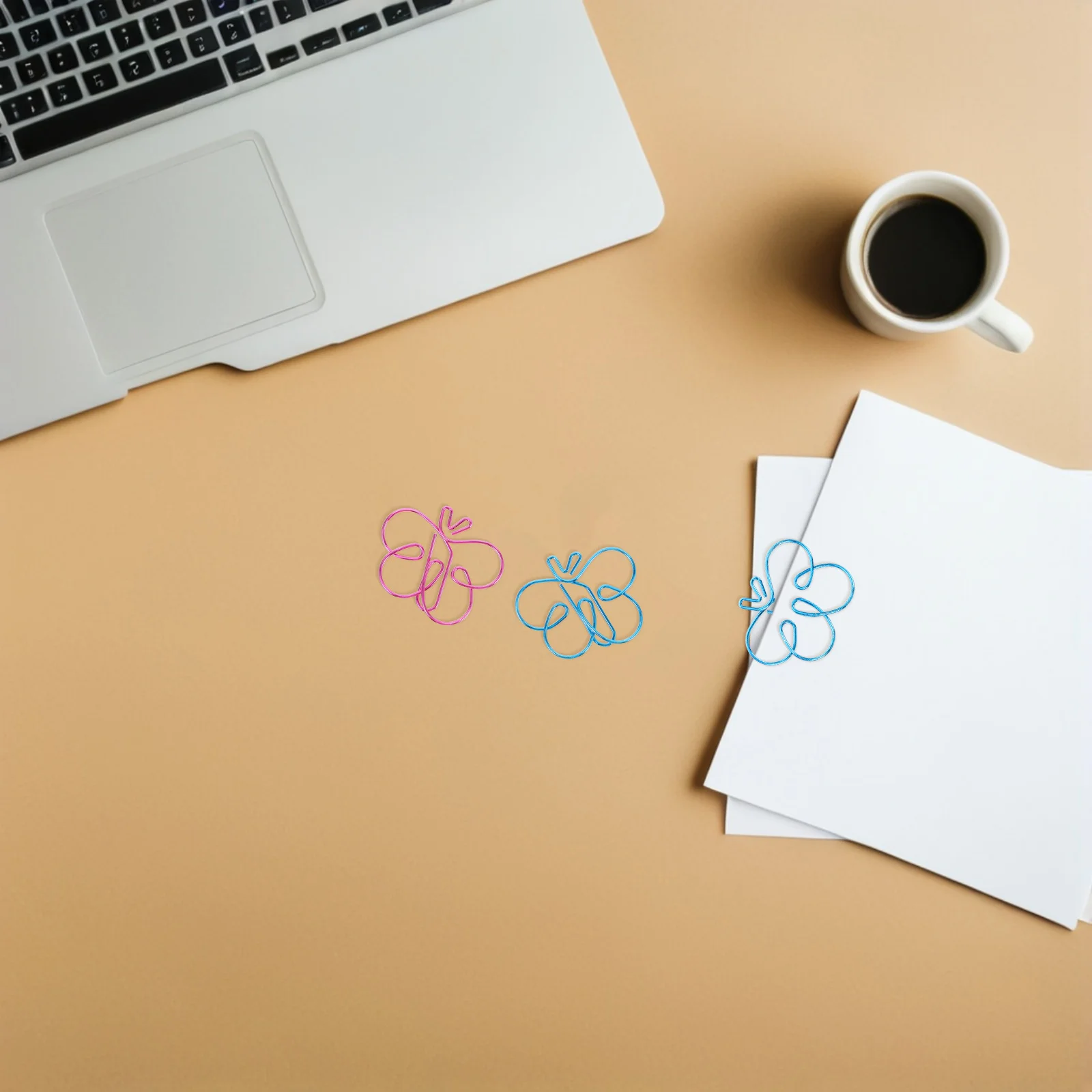 

24 Pcs Paper Clip Creative Bookmarks Clips Animal Shaped Paperclip Metal School Supplies Butterfly