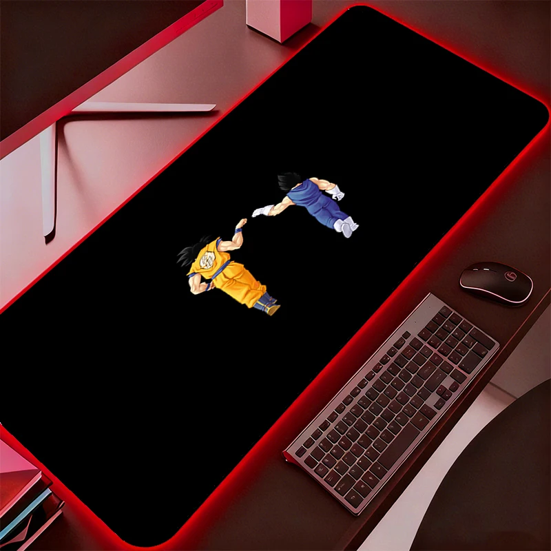 RGB Mouse Pad Dragon Ball Backlight Gaming Accessories Computer Speed Mini Pc Gamer Keyboard LED Desk Mat Mousepad Durable