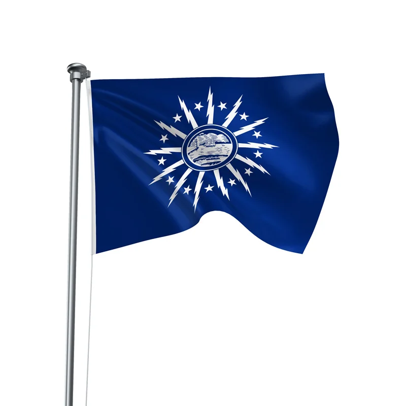 Gaslight Gatekeep Girlboss 5' x 3' Buffalo New York Flag Banner Polyester with Brass Grommets 150cm x 90cm