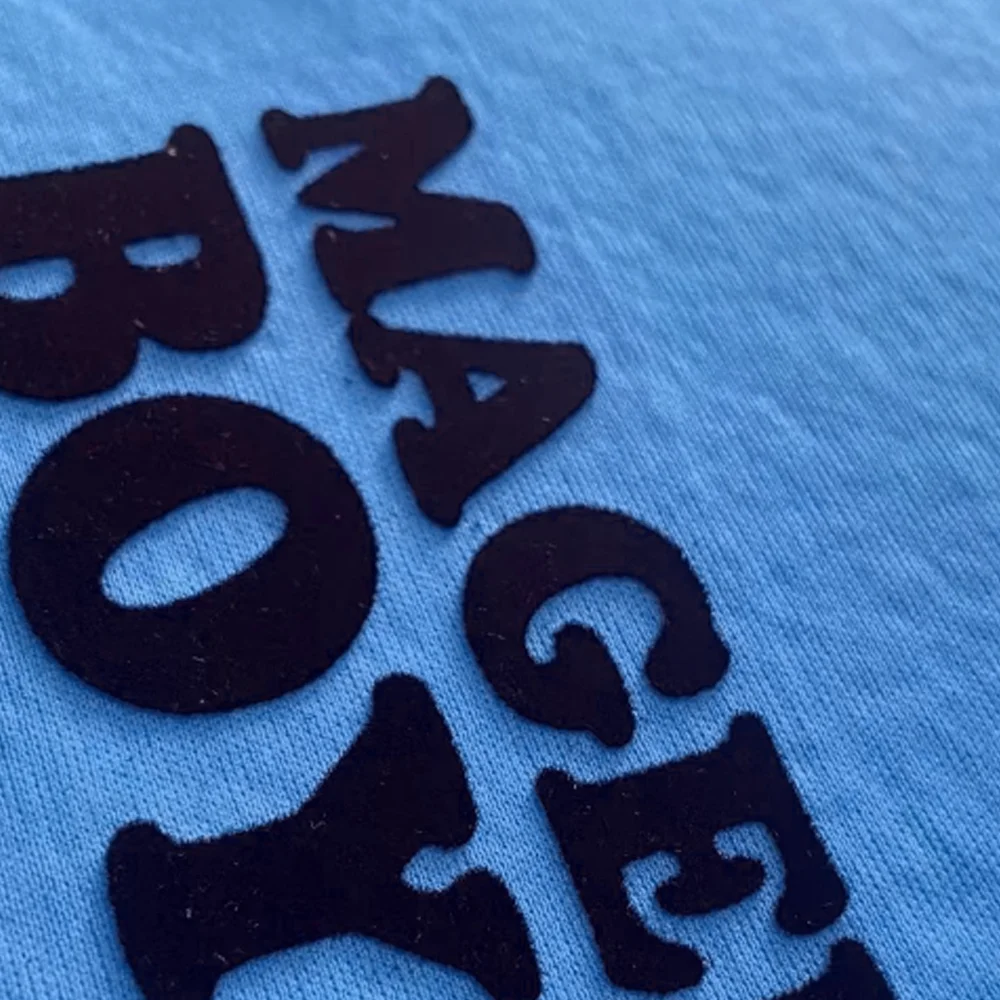 Brand LOGO Custom  Flocking Heat Transfer clothing label, brand logo, multi-color optional personalized patch pattern