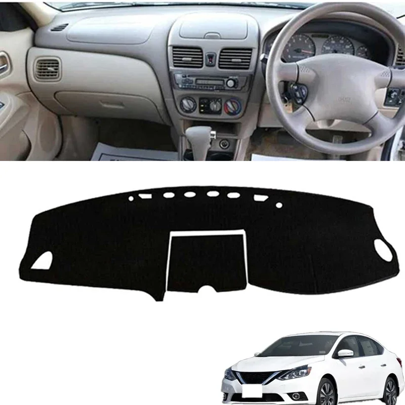 

Крышка приборной панели автомобиля, коврики от солнца, избегайте световых накладок, защитные ковры для приборной панели для Nissan Sentra V B15 2000-2006 2001