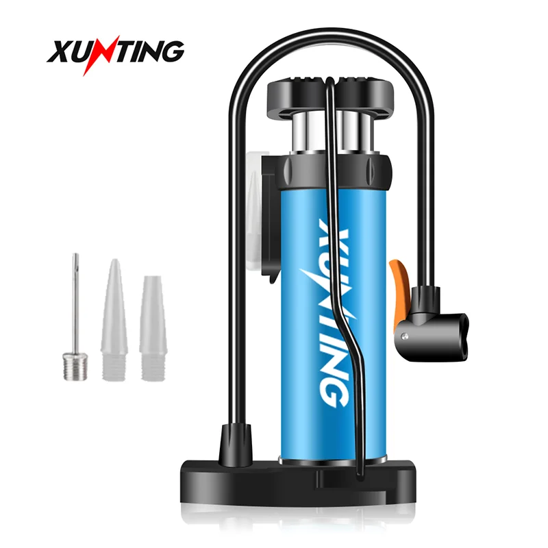 Xunting Bike Pump Portable Mini Cycling Hand Air Pump High Pressure Ball MTB Road Bicycle Tire Inflator Schrader Presta Valve