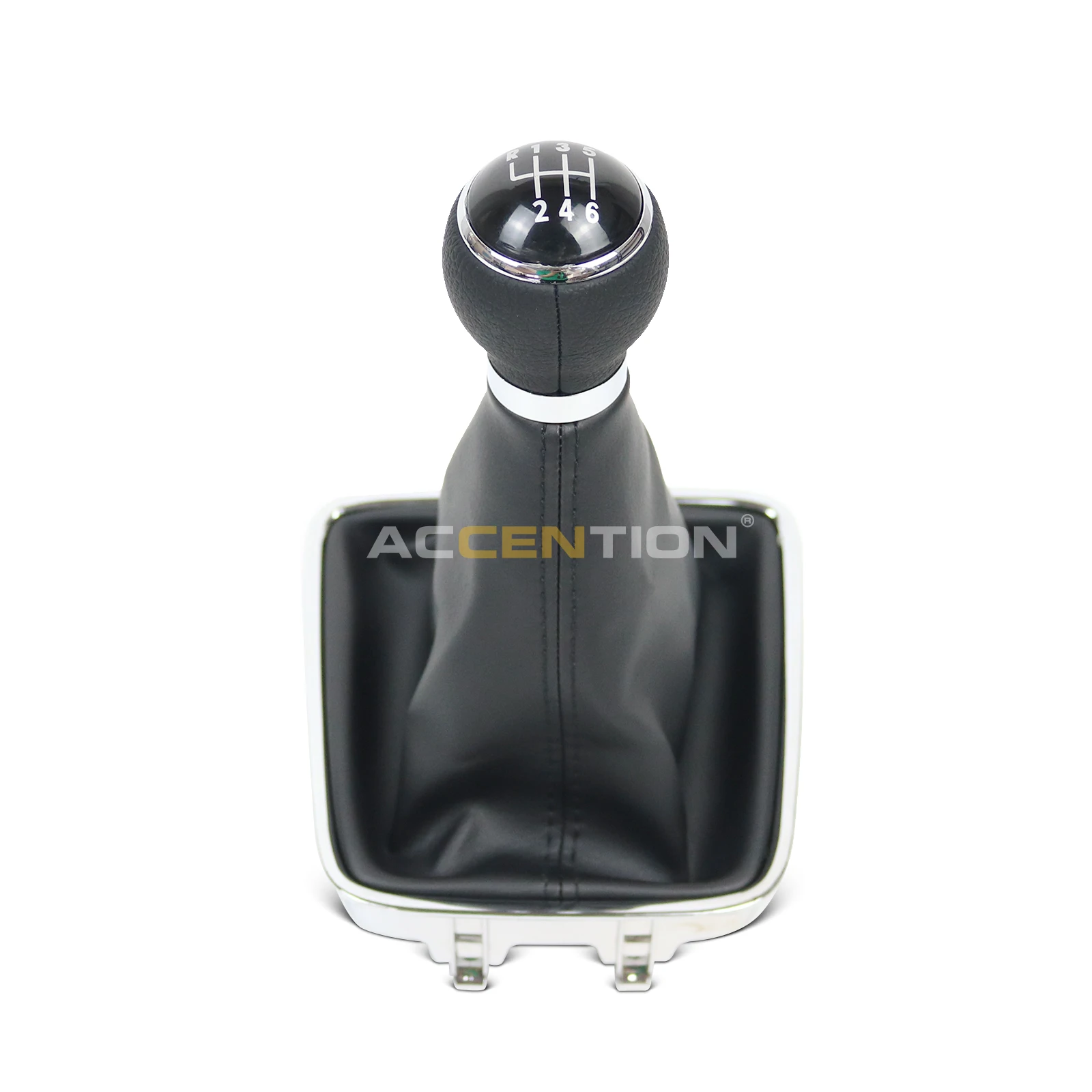 6 Speed Car Gear Stick Shift Knob With Leather Boot For VW Tiguan 2007 2008 2009 2010 2011
