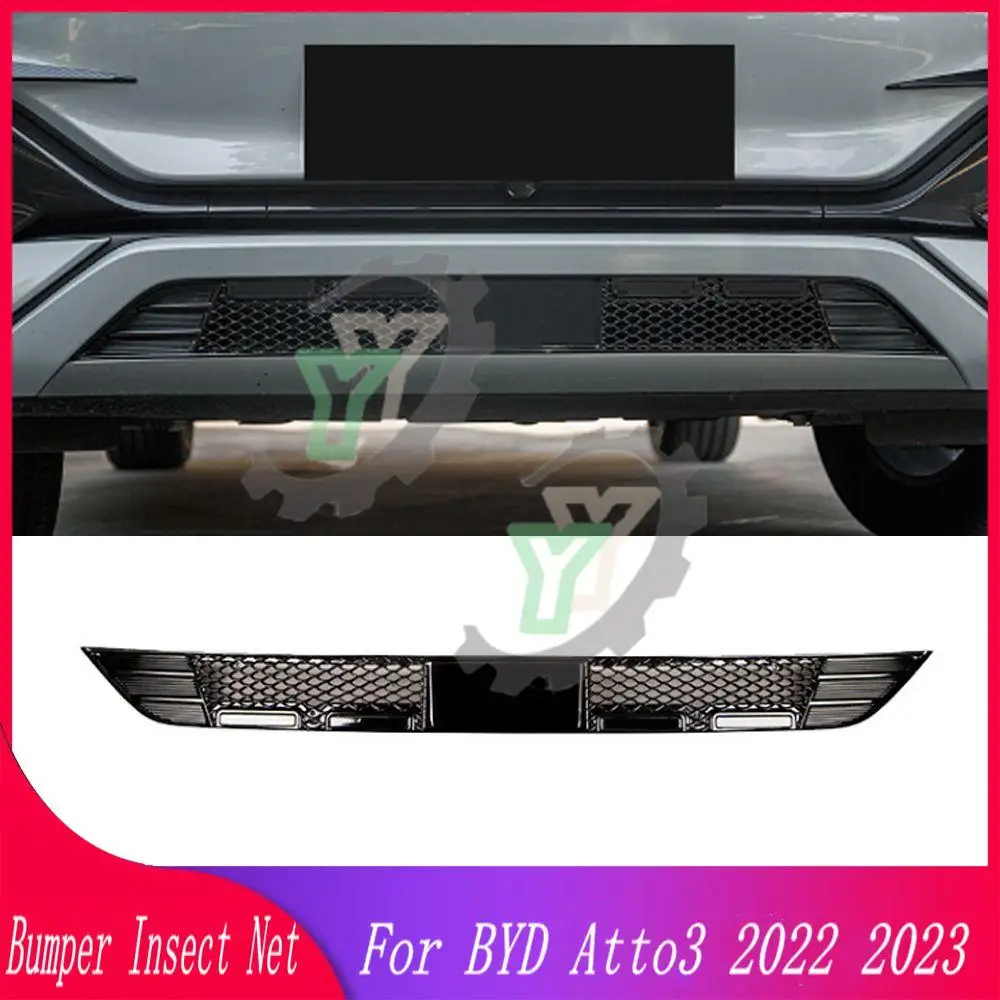 Car Lower Bumper Anti Insect Net Tuning Accessories For BYD Atto3 2022 2023 Dustproof Inner Vent Grille Cover Net