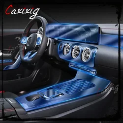For Mercedes Benz CLA a200 a260 2020-2021 Car Interior Center Console Transparent TPU Protective Film Anti-scratch Accessories