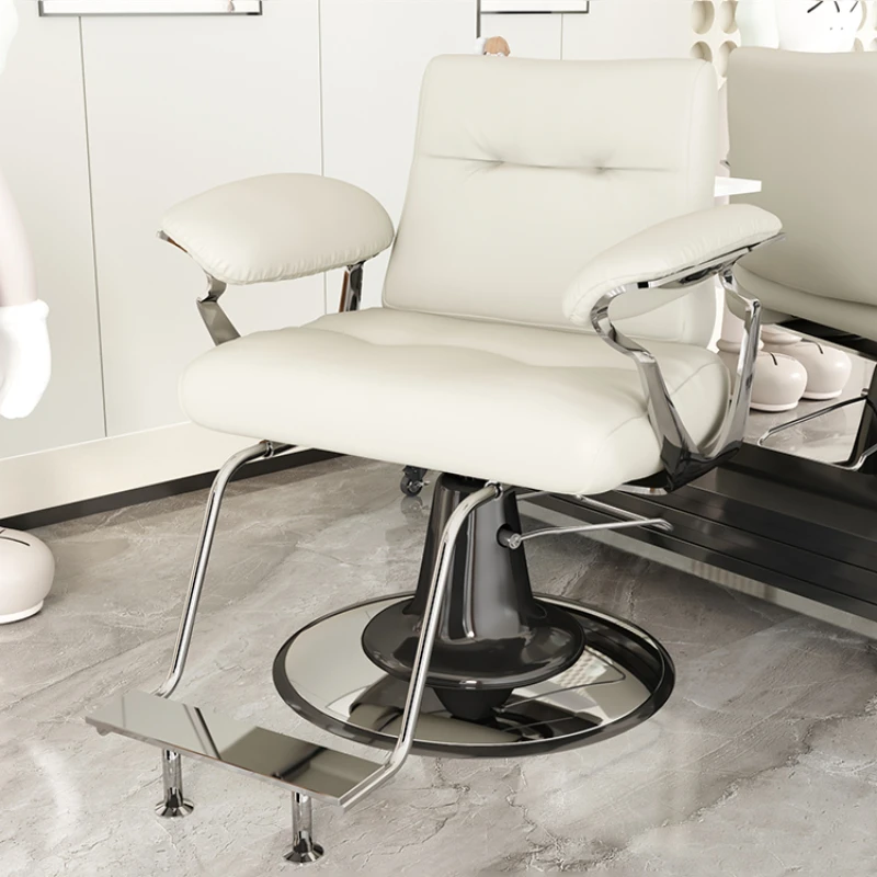 

Cosmetology Swivel Barber Chair Lifting Haircut Barber Chair Dedicated Hair Salon Chaise Coiffeuse Barbershop Furniture QF50BC