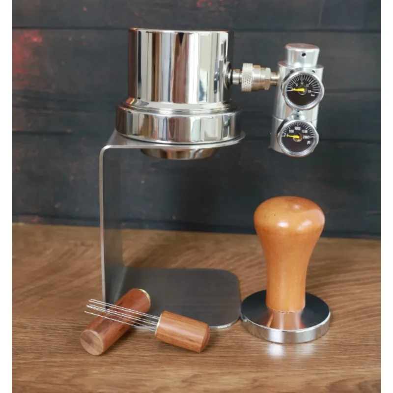 Pneumatic Coffee Machine, Food Grade 316 Stainless Steel, Espresso Extract, Outdoor Portable