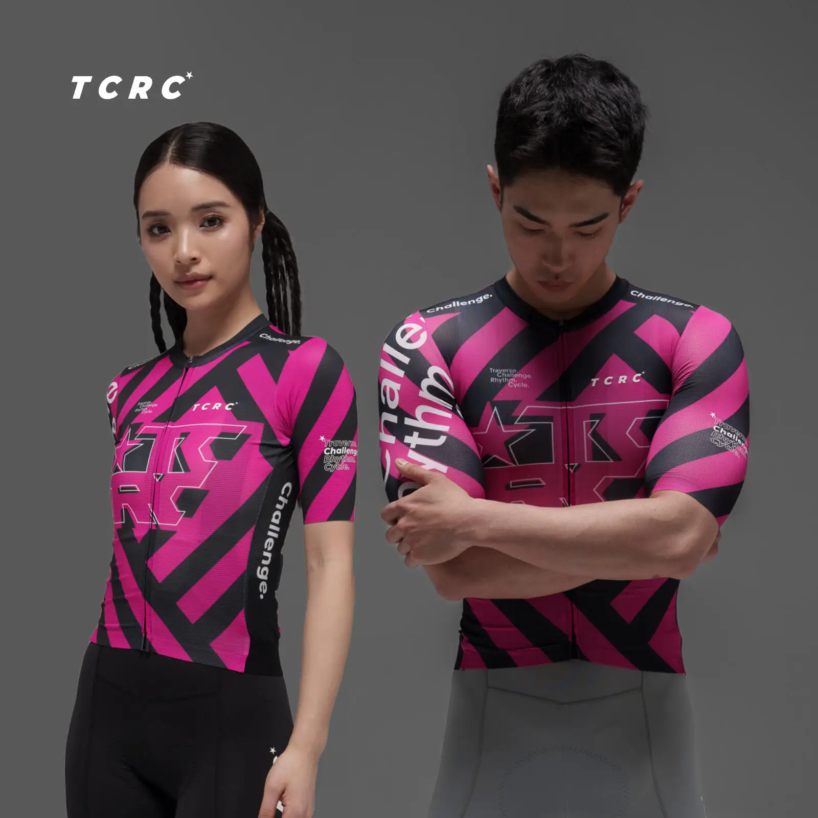 

TCRC Summer Short Sleeve Cycling Jersey Women's Tight Bike Tops Men MTB Shirts 2026 Hight Elastic Bicycle Jerseys YKK Zipper
