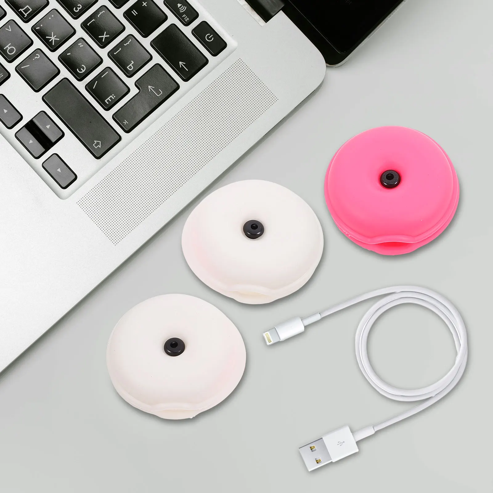 

3Pcs Compact Cable Wire Organizer Reel Turtle-Shaped Storage Box for Headphones Earbuds Chargers Portable Cord Keeper Light