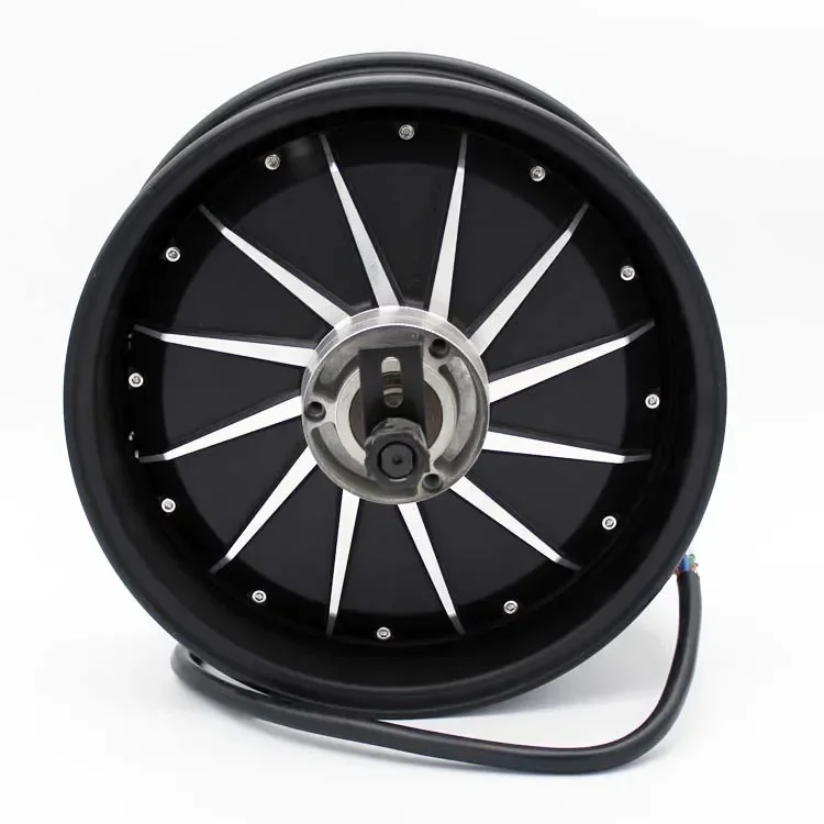 DC Hub Motor 12Inch 3000W-5000W Brushless For Electric Motorcycle