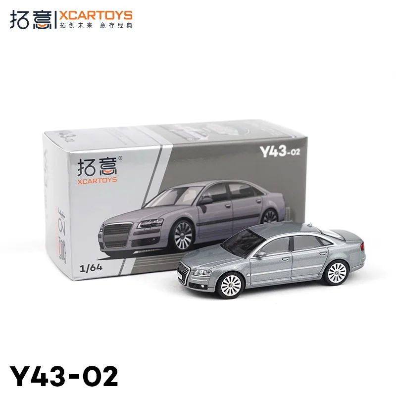 XCarToys-Modèle de voiture moulé sous pression gris, A8, 1:64