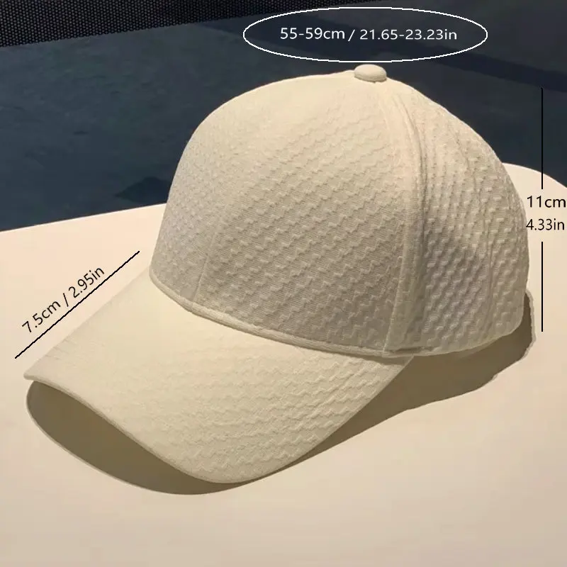 Unisex Lightweight Sunshade Baseball Cap - Quick-Drying, Adjustable Fit for Outdoor Sports