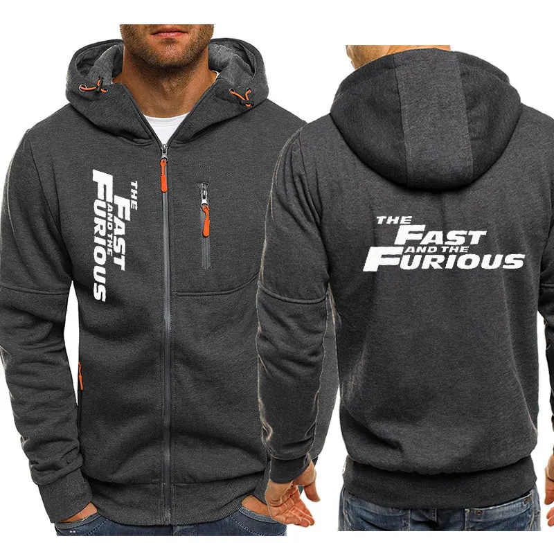 Fast and Furious Hoodies Jacket Fashion New Man\'s Hoodied Comfortable Zipper Casual Sweatshirts Fleece hoodie