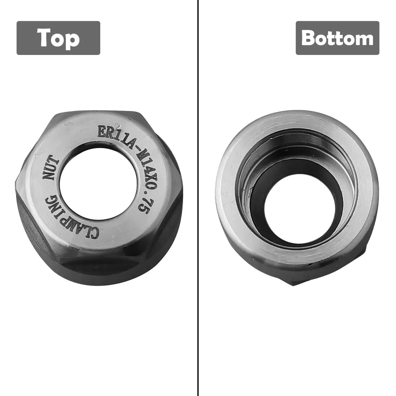 Clamping Nut ER Clamping Nut Milling Chuck Cap in 11/16/20/25/32/40 A/M/UM Sizes for Optimal Performance and Longevity