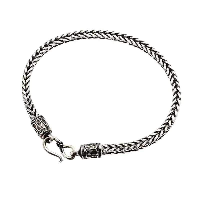 Edelstahl-Armbandkette, Retro-Klassiker, Unisex-Schmuck, anlaufgeschützt, für Hochzeit, Verlobung, Party, Alltag, Geschenke für Paare – Detail 10