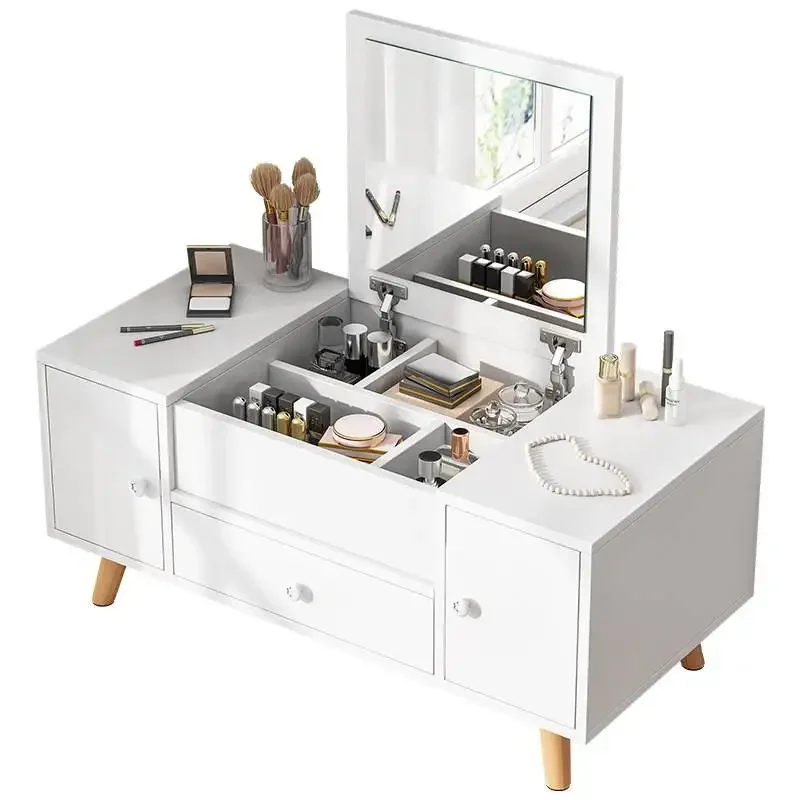 Drawer Container Dressing Table Box Tray Mirrors Furniture Makeup Dressing Table Mirror Toiletries Coiffeuse Dresser