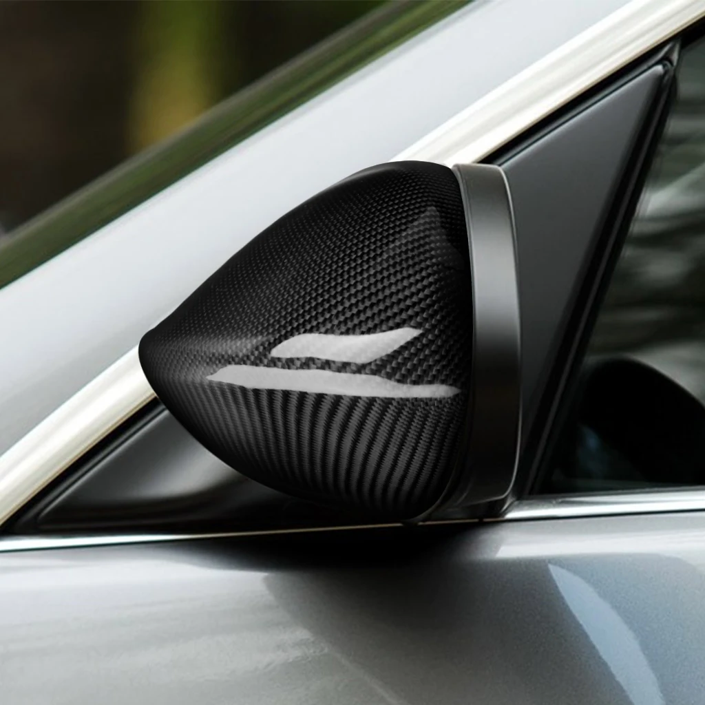For BMW 3 Series E92 E93 M3 2007-2009 Real Dry Carbon Fiber Door Side Wing Rearview Mirror Cover Car Accessories Modification view 3