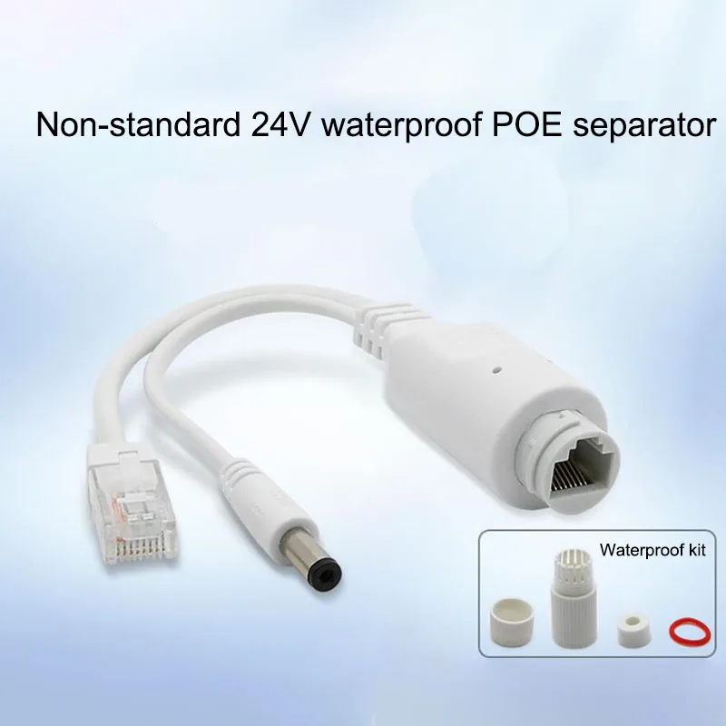 Divisor POE impermeable, Cable adaptador, módulo de fuente de alimentación, inyector para cámara IP cctv H2, 48V a 12V, 24V a 12V