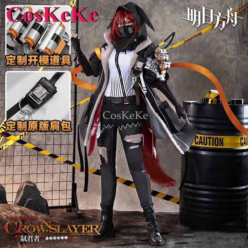 

CosKeKe Crownslayer Cosplay Costume Game Arknights Full Set Sweet Fashion Uniform Women Activity Party Role Play Clothing S-XXL