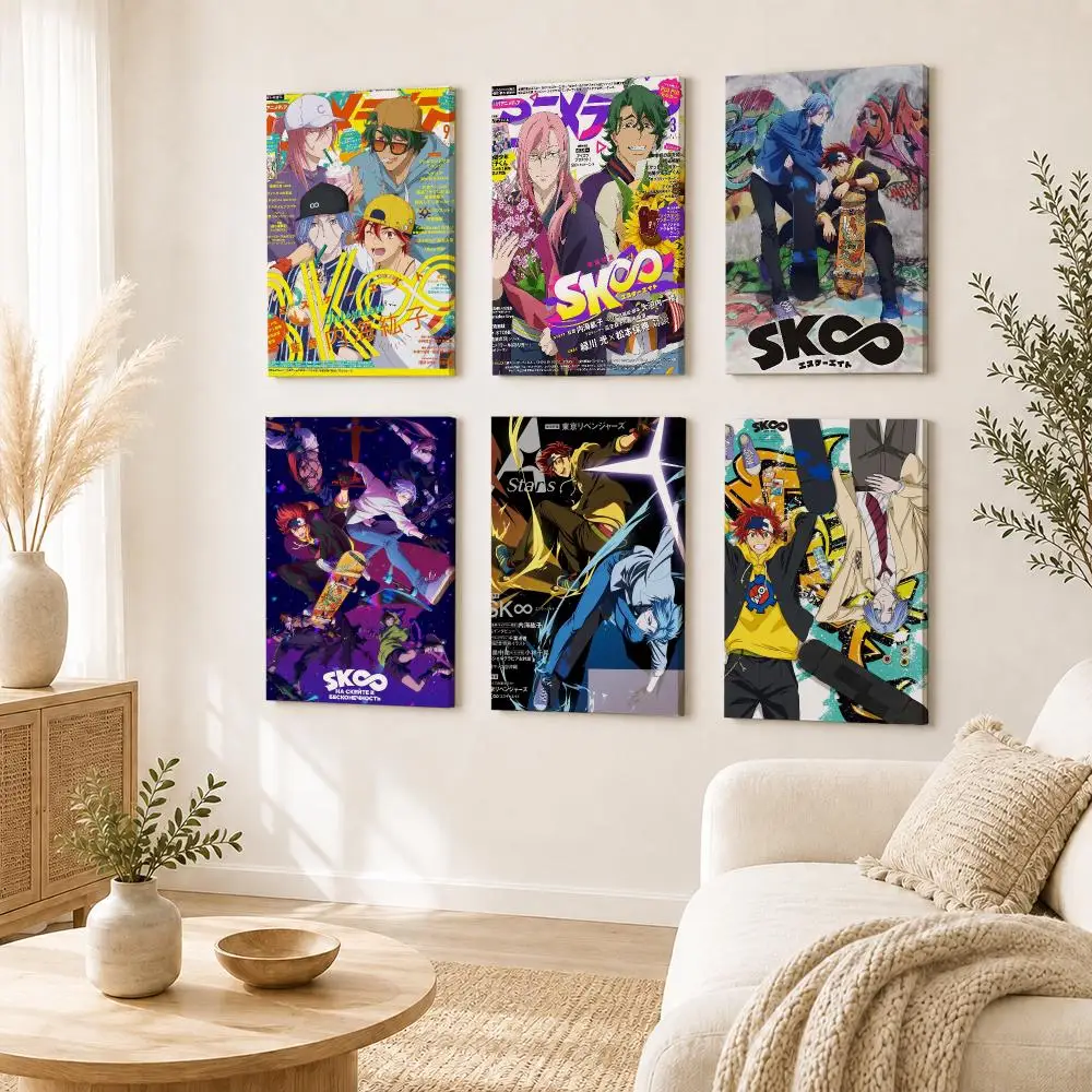 Classic Hot Anime S-Sk8 The Infinity Poster Self Adhesive Wall Art Decor for Bedroom Living Room Office Home Decor Gift