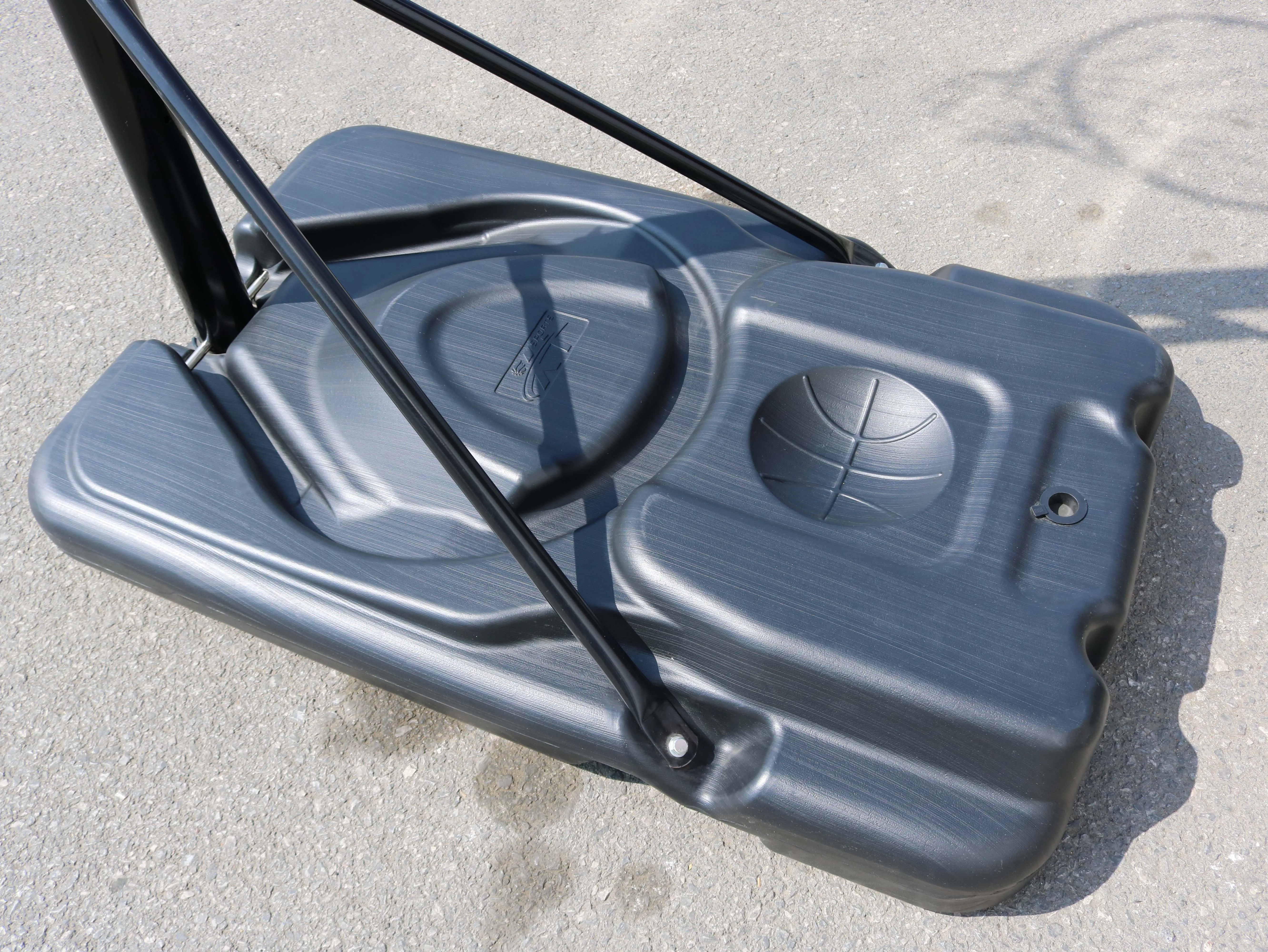 قاعدة كبيرة متحركة للاستخدام الداخلي والخارجي للبالغين، حامل كرة سلة بارتفاع قابل للتعديل