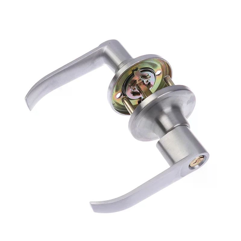 Cerradura de manija de puerta de habitación de aleación de aluminio de alta calidad, perillas esféricas de tres polos, cerradura de puerta, accesorios de Hardware para baño y dormitorio