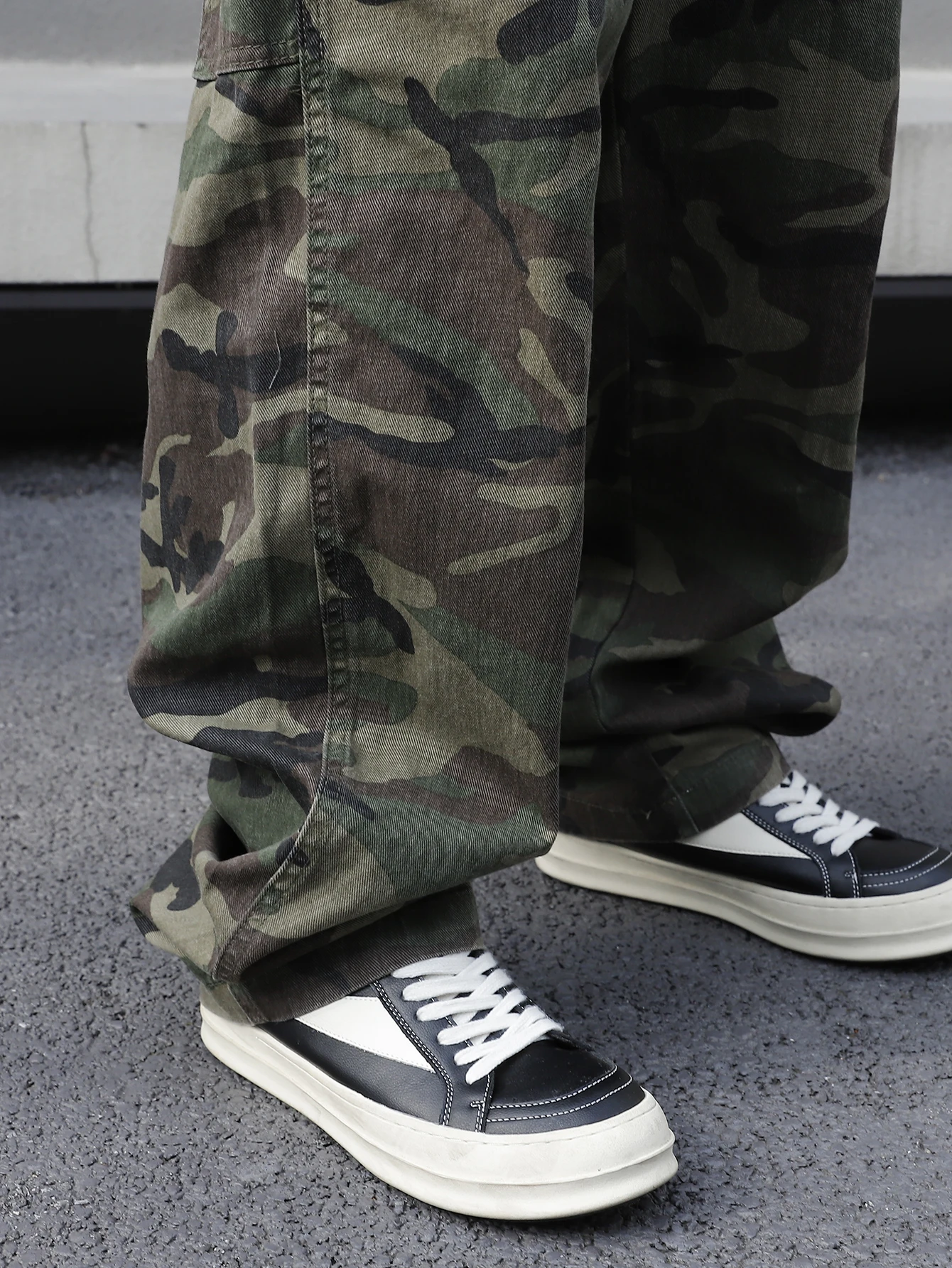 أفرول جينز مطبوع مموه متعدد الجيوب للرجال - قطن، غير مرن، قابل للغسل في الغسالة - مثالية للنزهات غير الرسمية #6