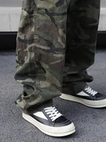 Men's Multi-Pocket Camouflage Printed Denim Overalls - Cotton, Non-Elastic, Machine Washable - Ideal for Casual Outings - Image 6