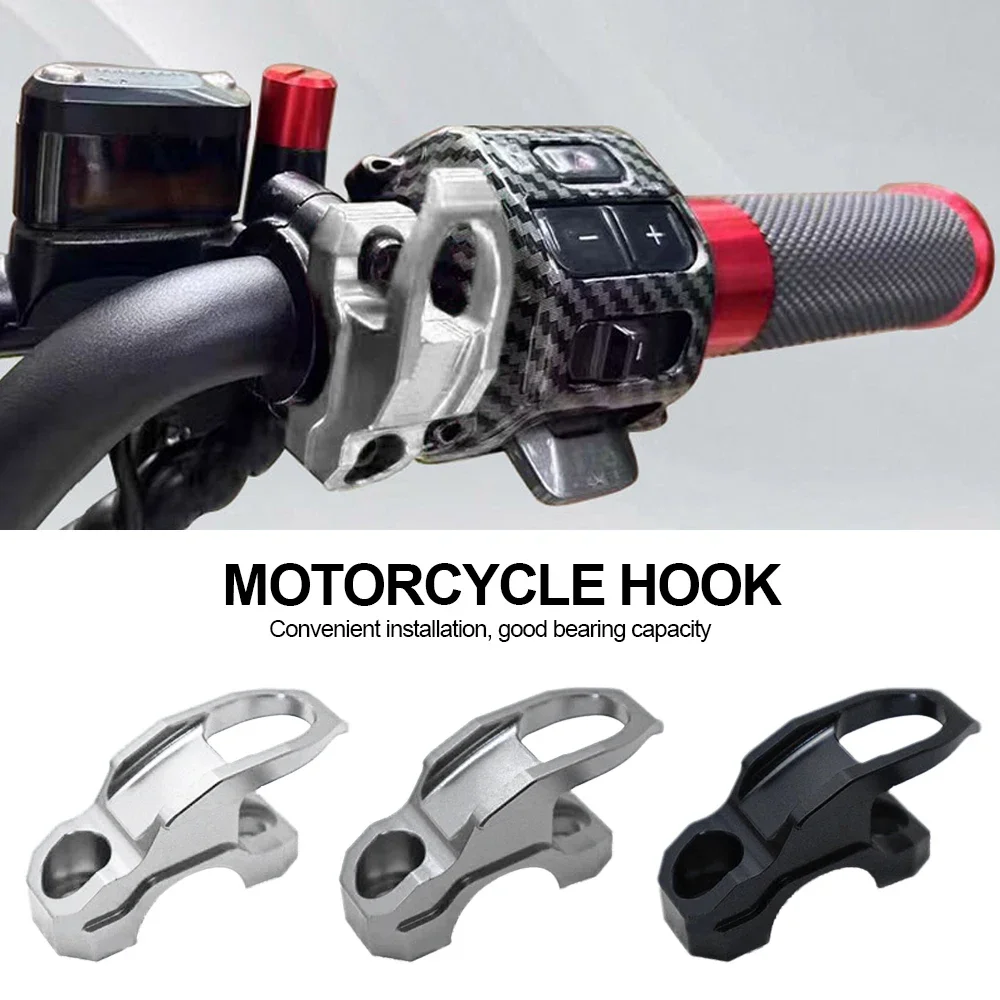 Aluminum Alloy Motorcycle Modified Upper Pump Side Hook Side Helmet Hook N1S Storage Hook Pump Side Hook for E-bike UQI U+B