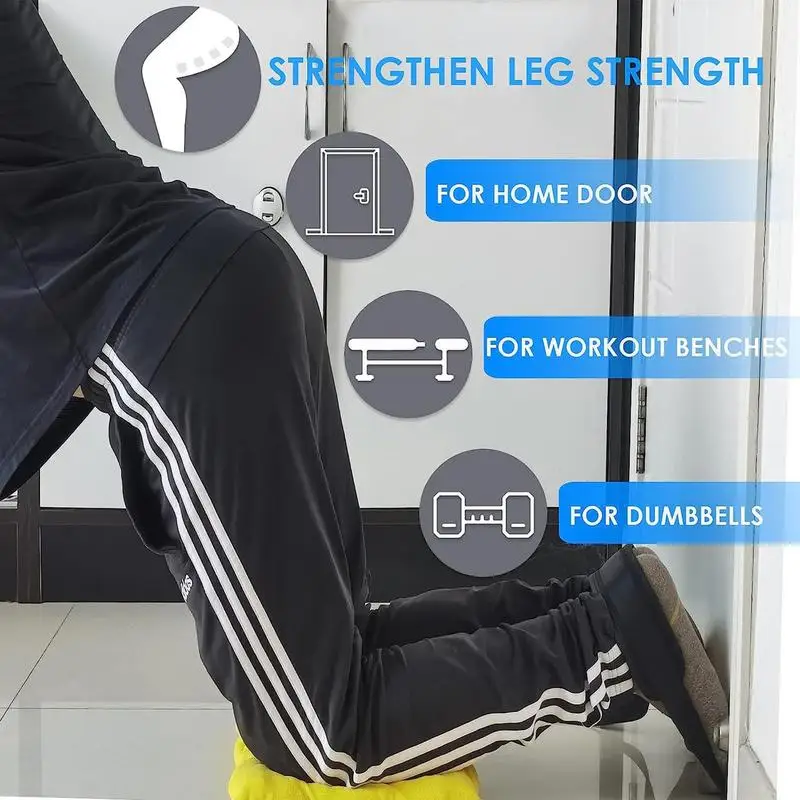 Nordic Hamstring Curl Strap Leg Exercise Assisted Strap Belt With Neoprene Pad Sit-ups Workout Home Gym Fitness Equipment 운동기구