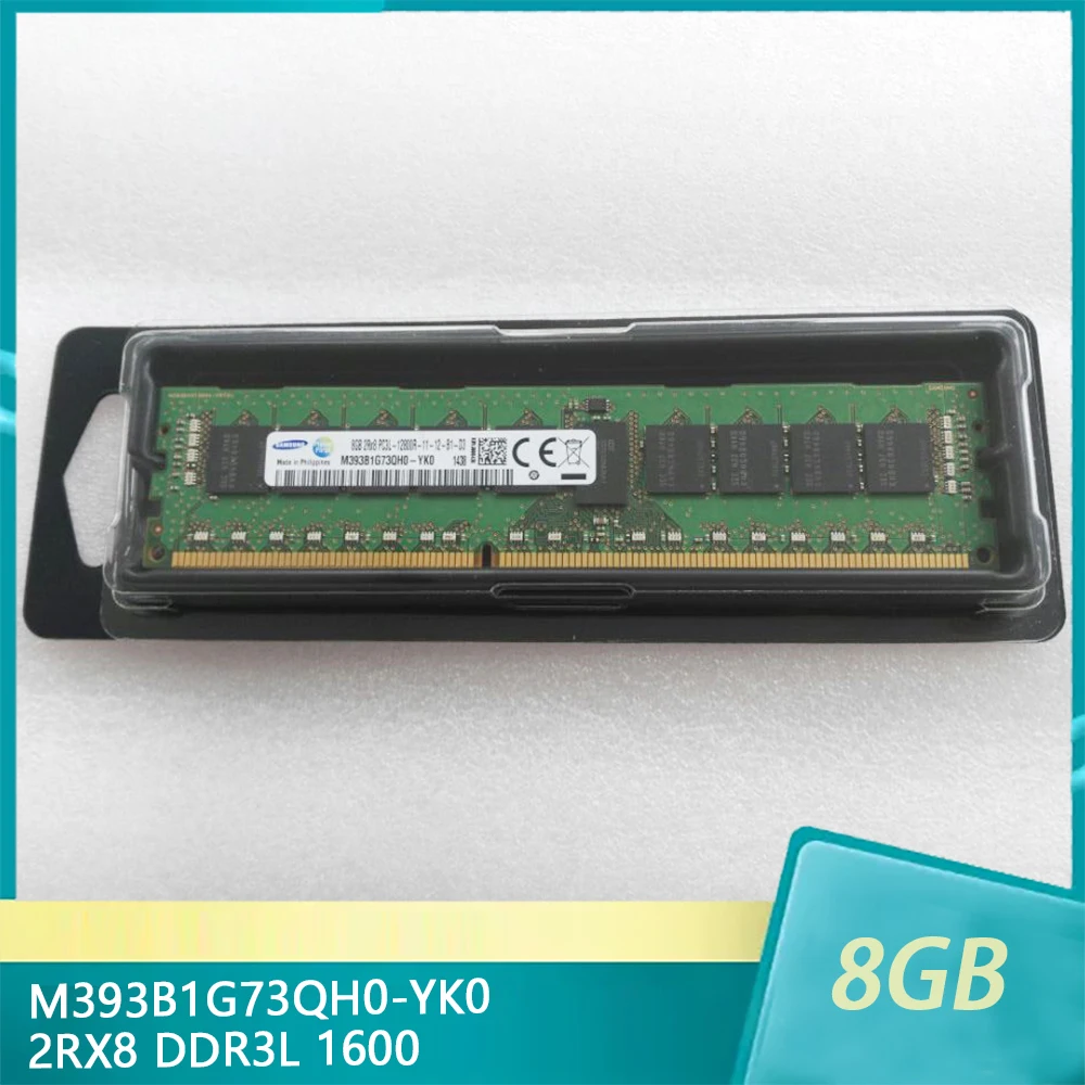 

M393B1G73QH0-YK0 RAM 8G 8GB 2RX8 DDR3L 1600 PC3L-12800R ECC REG For Samsung Server Memory