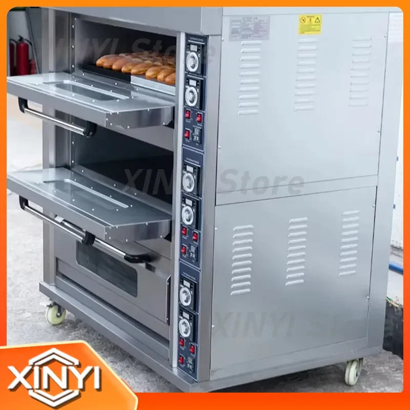 for Multifunctional Commercial Electric Oven Stainless Steel Large Baking Machine Toaster Waffle Maker Bakery Bread Oven