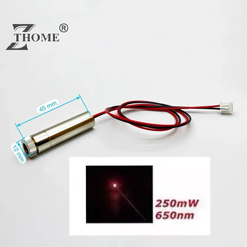 Red Laser Dot Module 250mW 650nm High Power Laser With Focusing DIY Engraving Machine Laser Head