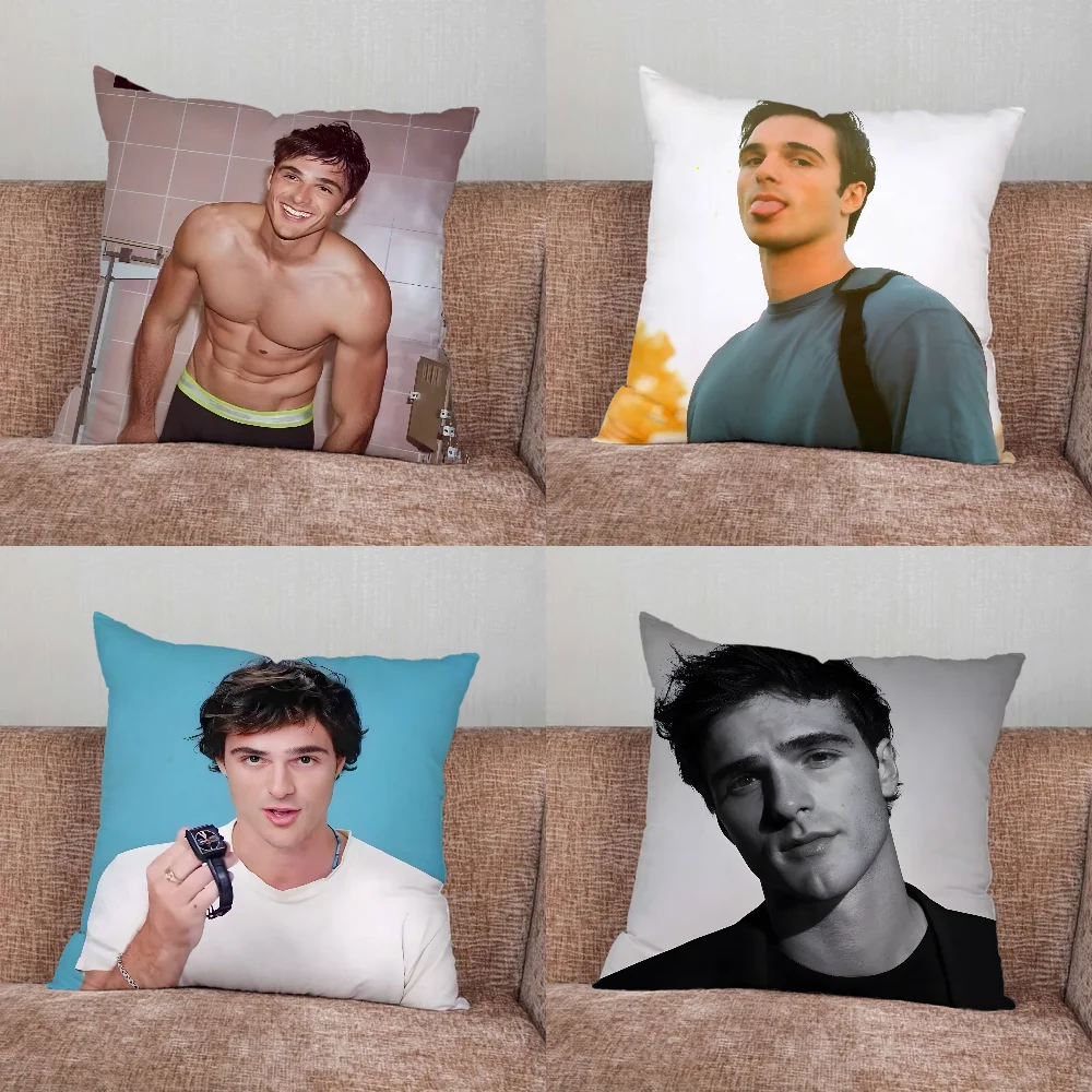 Actor J-Jacob E-Elordi Pillow Case For Home Bedroom Car Office Decoration Living Room Sofa Cushion Cover Suitable