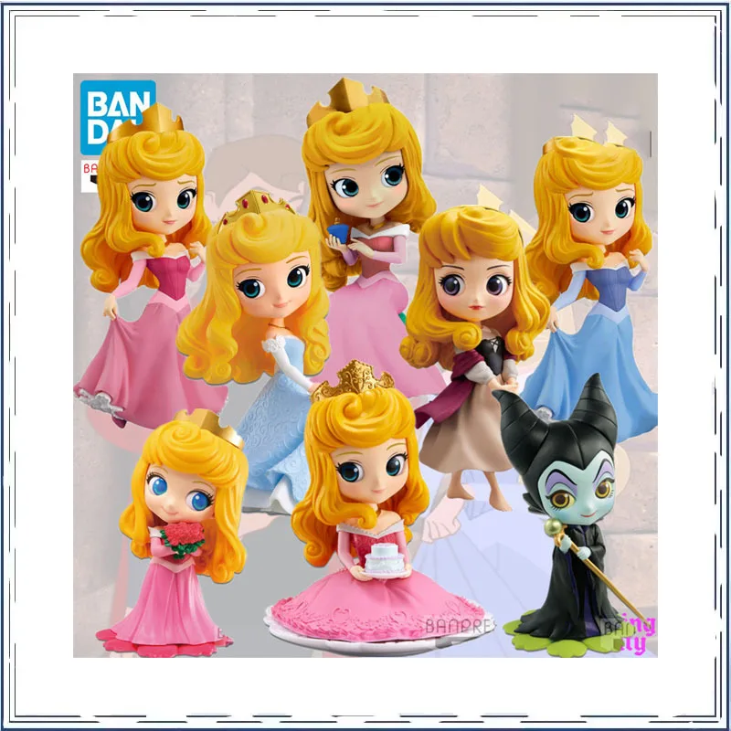 

BANDAI Qposket Disney Princess Aurora Series Action Figure Prize Collection Ornament Action Figure Model Toys