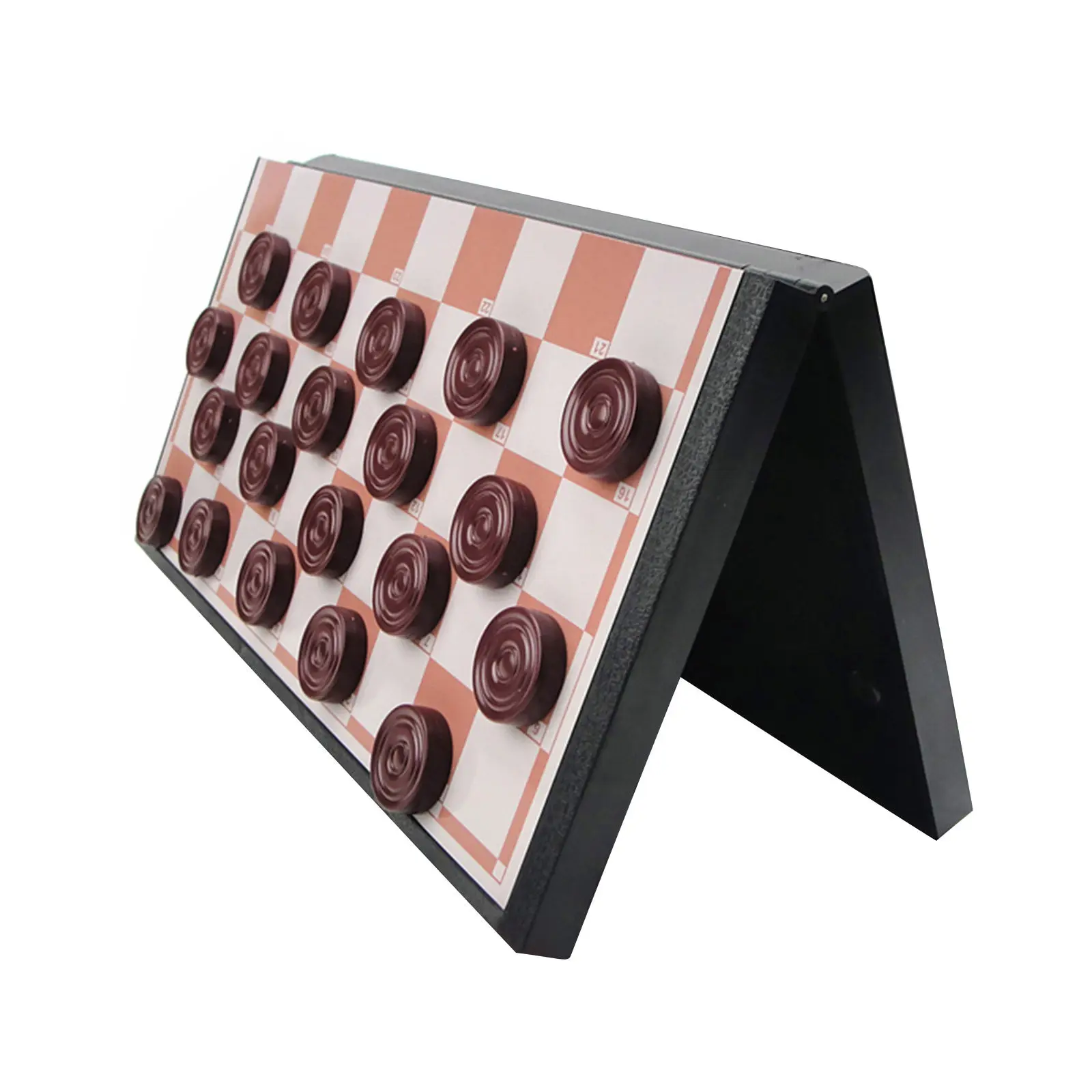 

Легкий складной пластиковый набор для международных шахмат и шашек с магнитной доской для игры в помещении и на улице для всей семьи