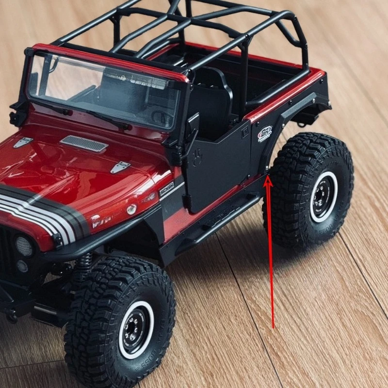Rear Fender Flares for Axial SCX10 III Jeep CJ-7 1/10RC Crawler Wheel Arches Body Protection Upgrade Parts No-Drill Installation