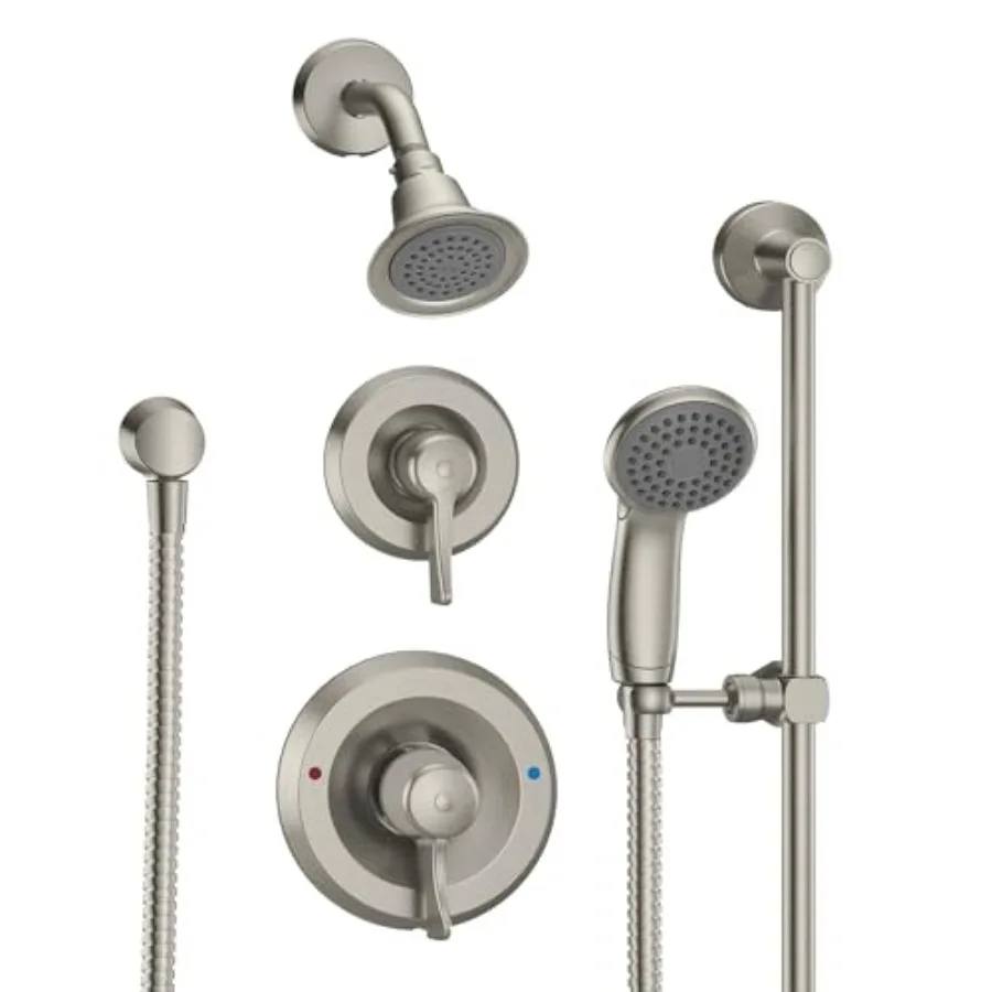 

Commercial Classic Posi Temp Shower System with Handheld for Bathroom Valve Required Brushed Nickel Finish T8342EP15CBN