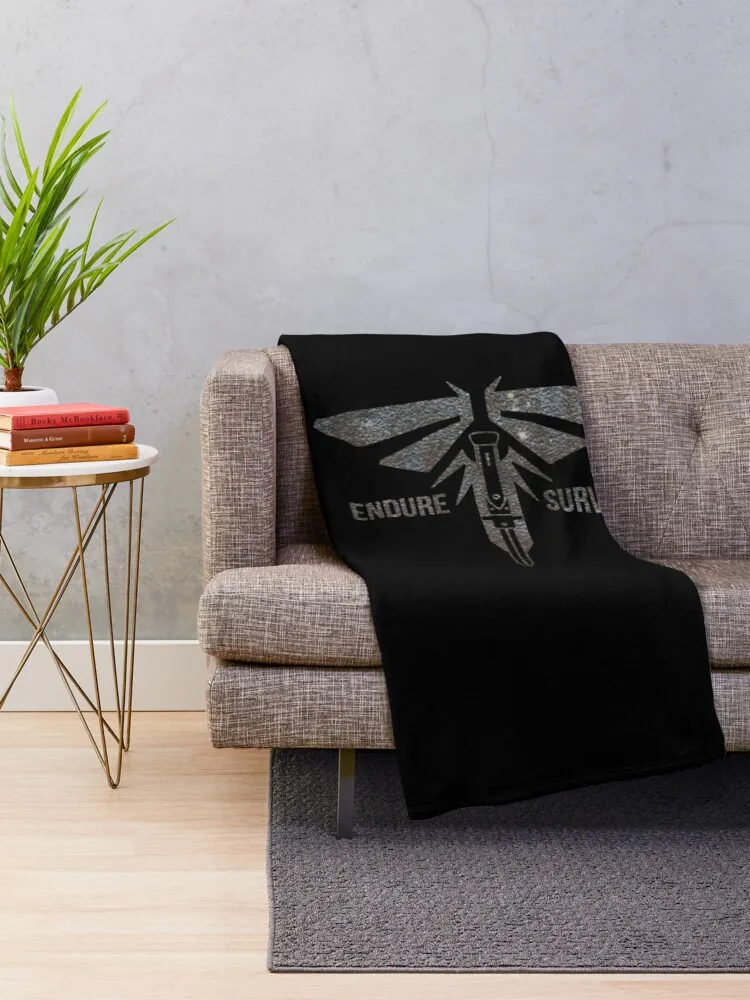 Endure Survive - The Last of Us Throw Blanket Bed covers Beautifuls Blankets Sofas Of Decoration Blankets