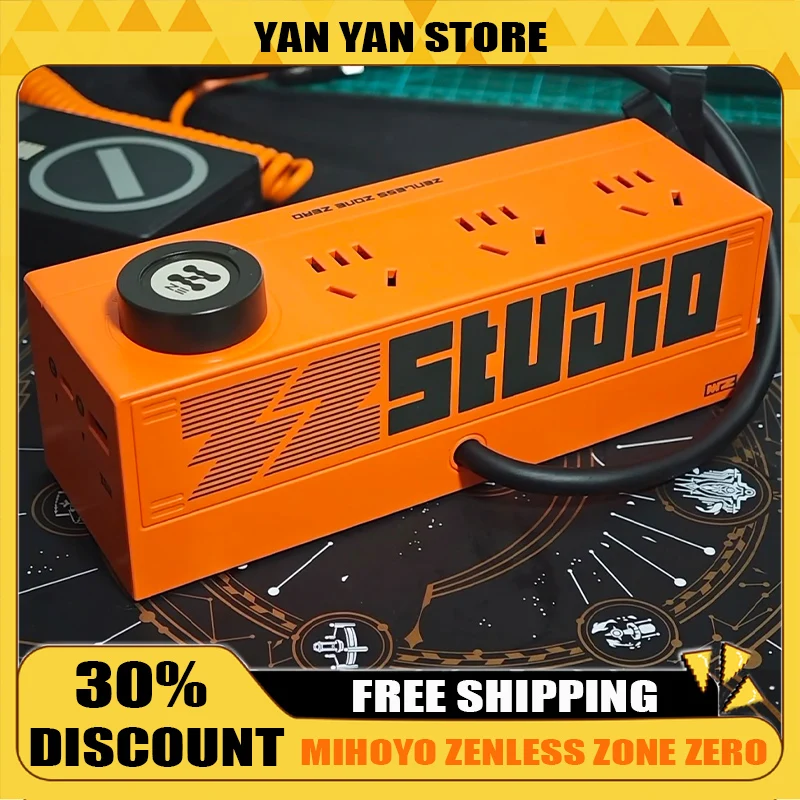 

MiHoYo Zenless Zone Zero 36W Fast Charging Power Strip Three Position Five Hole Fast Charging Port Gallium Nitride Multi Socket