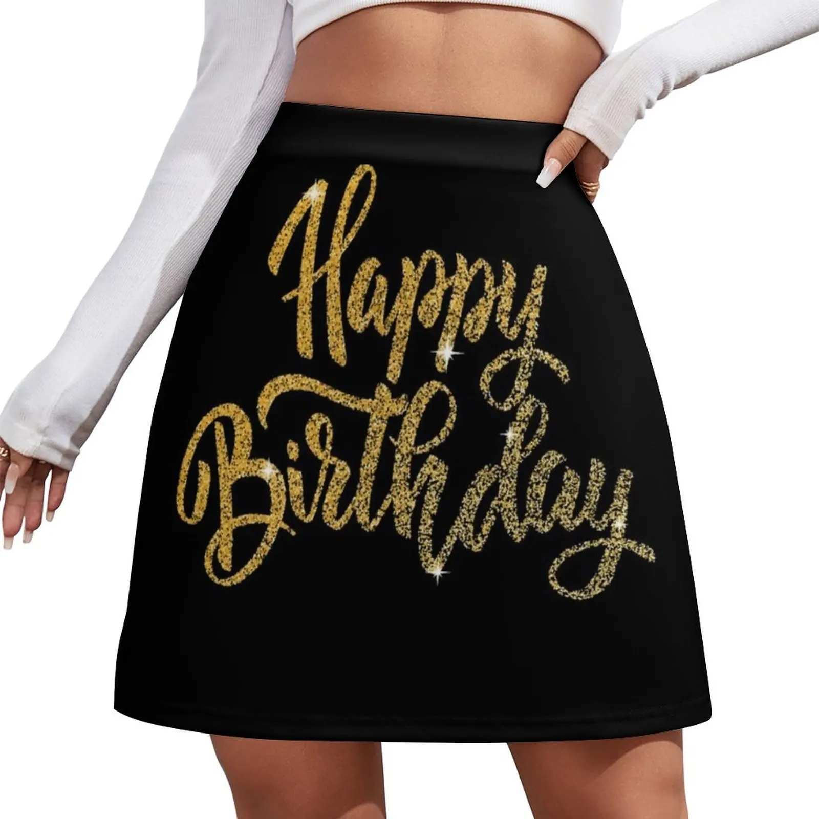 

Happy Birthday Mini Skirt women's clothing trend 2026 elegant skirts for women skirts for woman korean style clothing