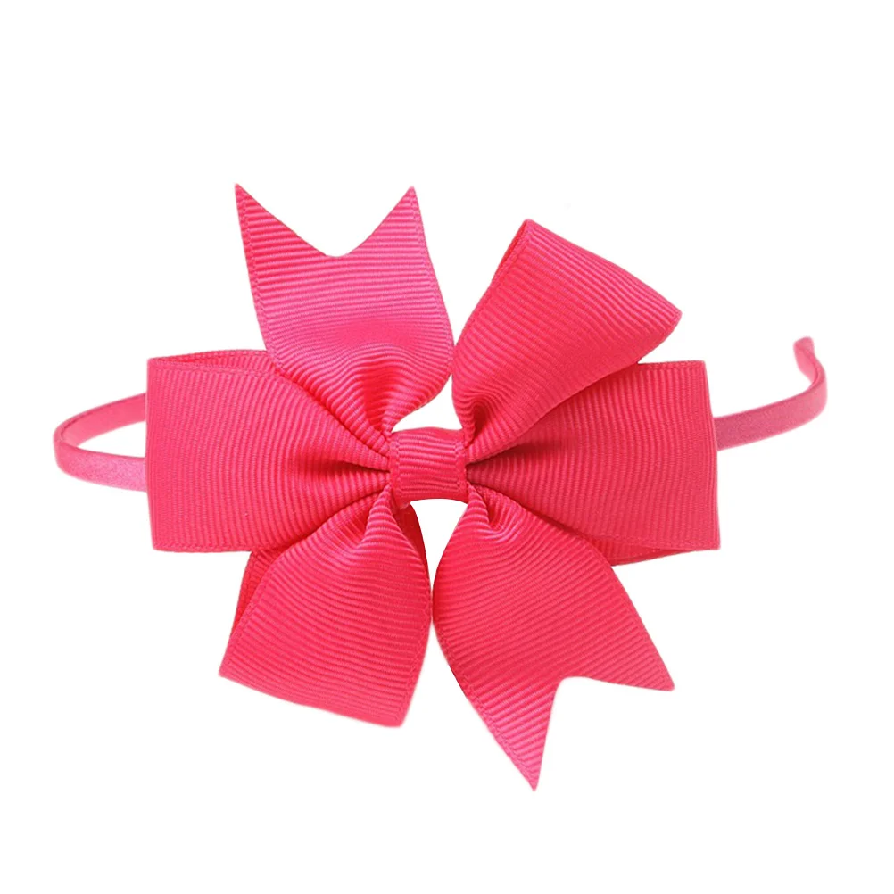 

Набор из 8 разноцветных бантов-ободков для девочек из репсовой ленты, милый дизайн, для фотосессий, подарков на день рождения, детских праздников