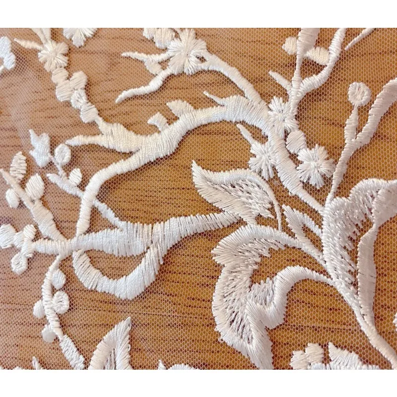 

High Quality Lace Embroidery Flower Fabric, Wedding Dress, Children's Clothing, DIY Dress Background Decoration Accessories