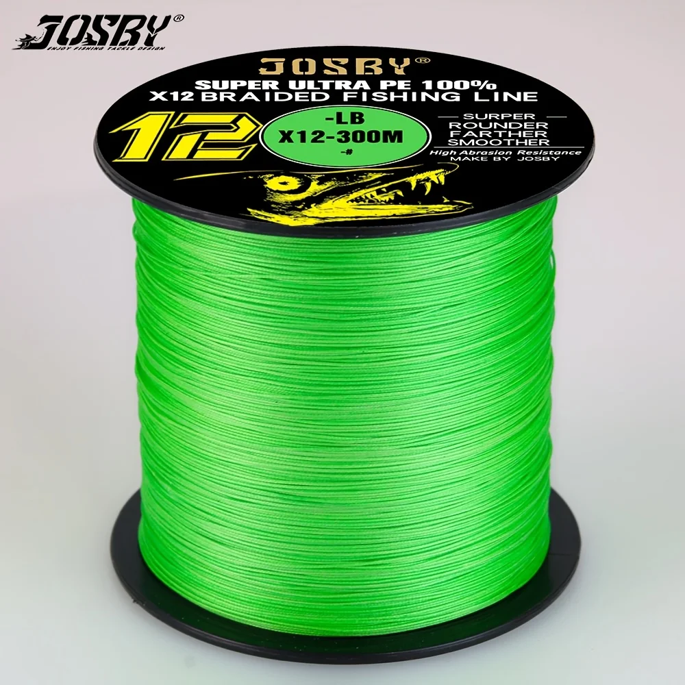 

JOSBY X12 Japanese fishing line 300M carp fishing multifilament line 12 strand Fishing goods sale Sea Saltwater Freshwater Pesca