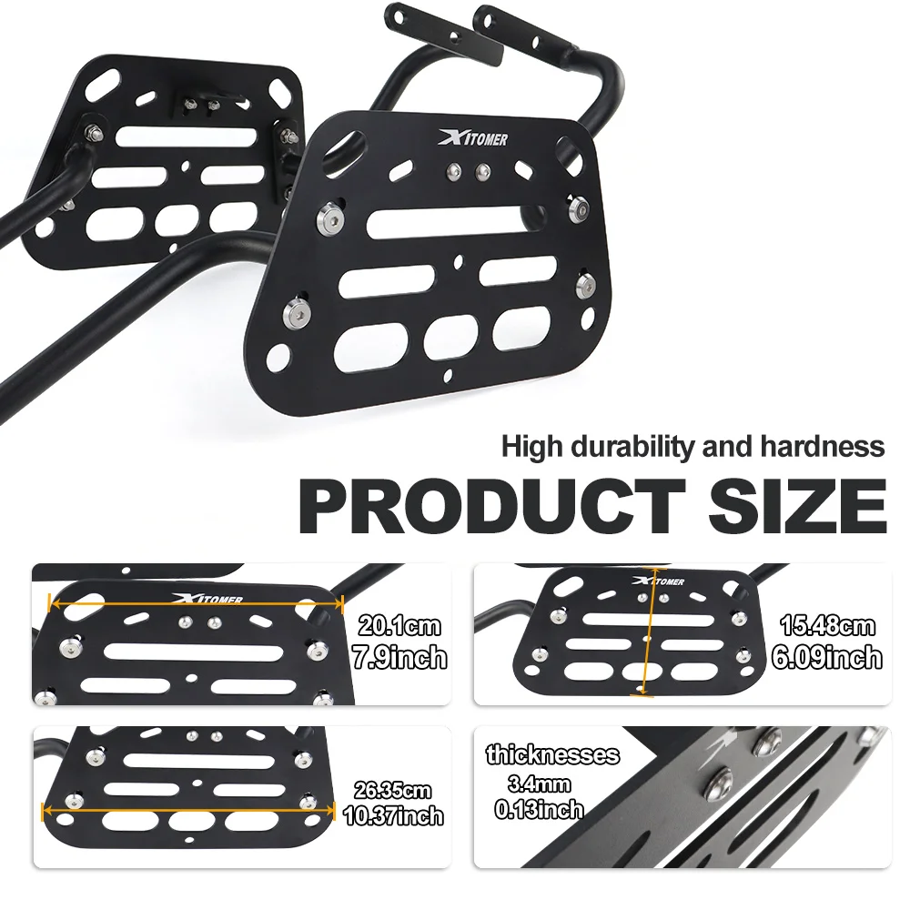 For KAWASAKI Versys 650 2015-2023 2024 2025 2026 Motorcycle Tail Box Saddlebag Support Bars Mounting Brackets Side Pannier Racks