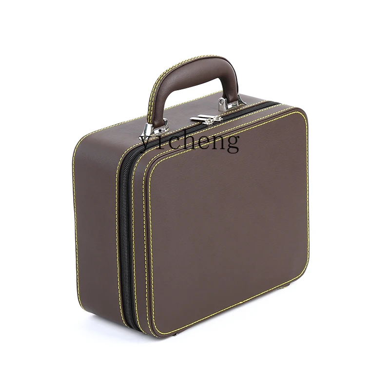 

FY Leather Multifunctional Jewelry Box Double Layer Detachable Jewelry Storage Box